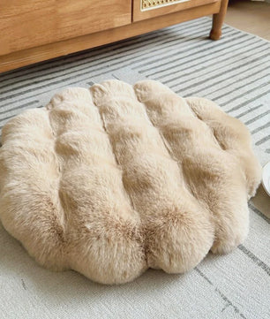Luxe Pluche Zitkussen met Memory Foam - Rond, Zacht & Comfortabel