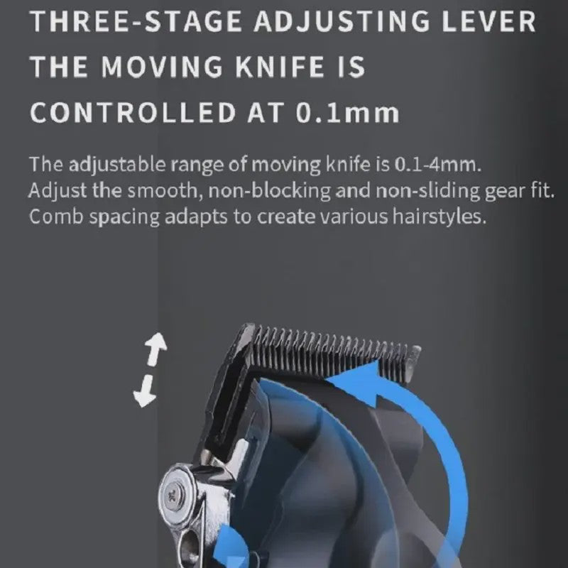 Kemei KM-2296 Oplaadbare Baardtrimmer & Lichaamstrimmer voor Mannen - Draadloos & USB