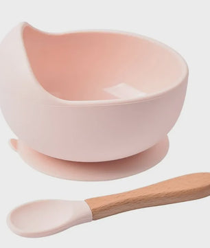 Siliconen Babyspeelgoed Kom en Lepel Set - BPA-vrij, Vaatwasmachinebestendig