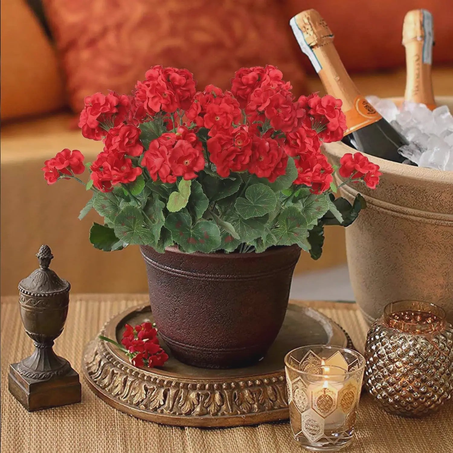 Zijden Begonia Kunstbloem - UV-bescherming voor Buiten & Binnen Decoratie