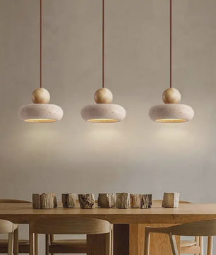 Vintage Hanglamp met Natuurlijke Gele Agaat Steen - Sfeervol voor Slaapkamer & Restaurant