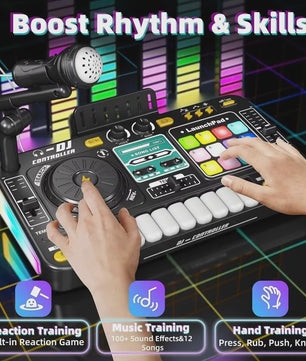 Multifunctionele DJ Mixer Speelgoed voor Kinderen met Bluetooth, Microfoon en Lichteffecten