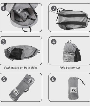 Opvouwbare Rugzak 20L - Ultralicht & Waterafstotend voor Wandelen, Fietsen en Reizen