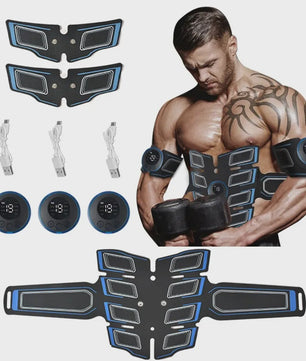 EMS Spierstimulator Set: Buikspier Trainer & Arm Trainer - USB Oplaadbaar