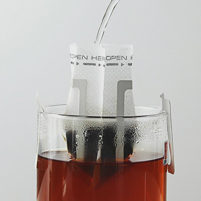 50/100 Stuks Wegwerp Koffiefilter Zakjes - Draagbaar Hangend Oor voor Drip Koffie & Thee