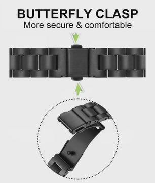 RVS Horlogeband Vervanging voor Huawei Watch GT 2/3 Pro, Watch 4 - 20/22mm