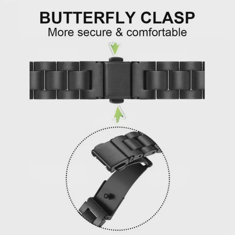 RVS Horlogeband Vervanging voor Huawei Watch GT 2/3 Pro, Watch 4 - 20/22mm