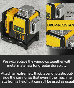 Professionele Groene Laserwaterpas DW089LG - 12 Lijnen, 360° Horizontaal/Verticaal