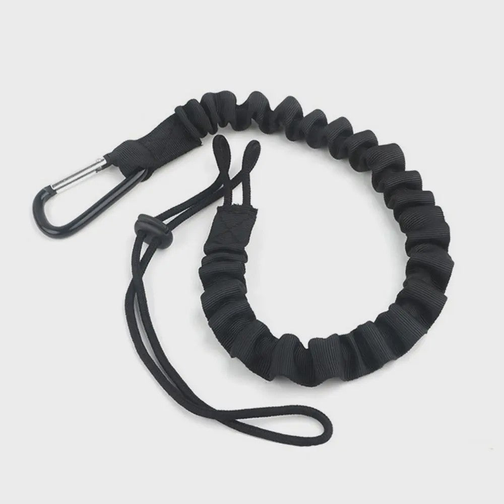 Veiligheidskabel met Karabijnhaak - Telescopisch & Anti-Val Lanyard voor Werk en Sport