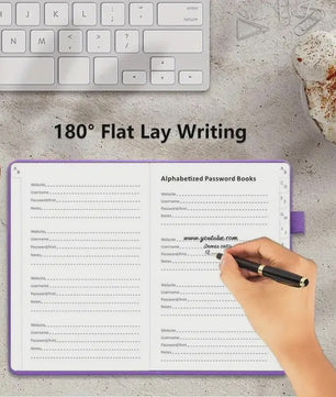 Wachtwoordenboek met Alfabetische Tabs - Hardcover Logboek & Adresorganizer