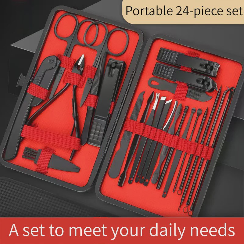Professionele Manicure & Pedicure Set - 25 Delig - Roestvrij Staal