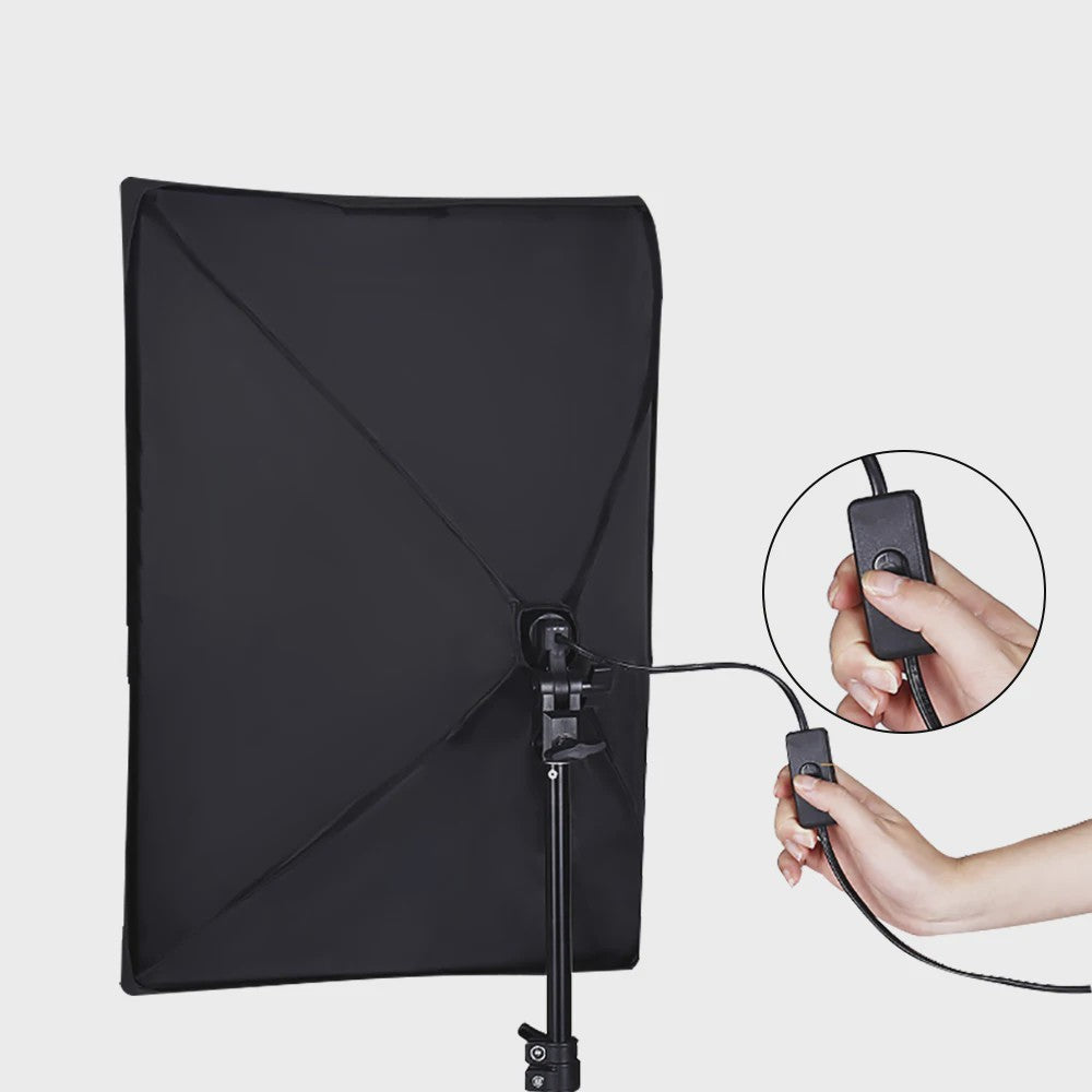 Professionele Softbox Verlichtingskit 50x70CM met LED Lamp - Continu Licht Systeem