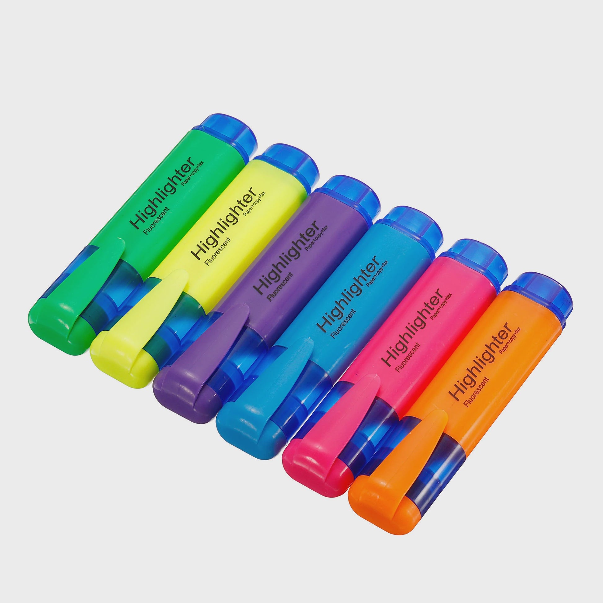 Set van 4 of 6 Fluorescerende Highlighters met Brede Stift - Ideaal voor Tekenen, Markeren en Kantoor