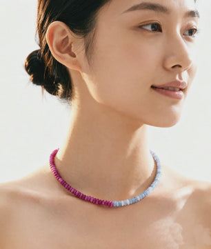Kleurrijke Kralen Choker Ketting Dames - Boho Zomer Sieraden
