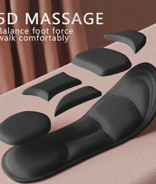 5D Massage Memory Foam Inlegzolen - Ademend, Dempende Steunzolen voor Sport & Dagelijks Gebruik