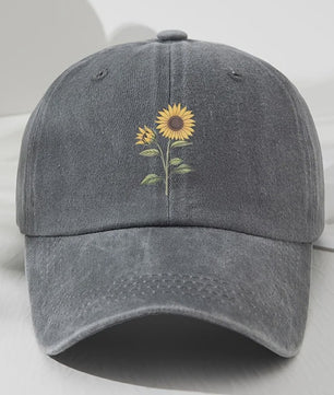 Retro Zonnebloem Baseballpet - Stijlvolle Dad Hat voor Buitenactiviteiten