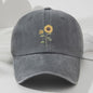 Retro Zonnebloem Baseballpet - Stijlvolle Dad Hat voor Buitenactiviteiten