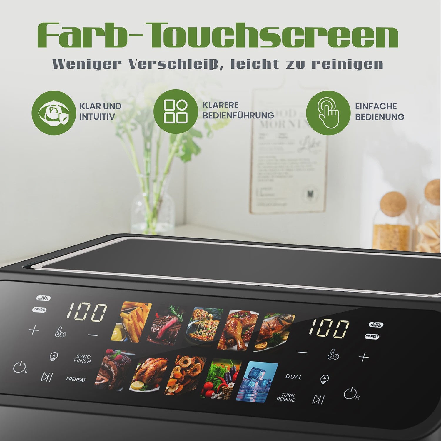 Dubbele Airfryer 9L met Zichtvenster & Touchscreen - Gezond Frituren