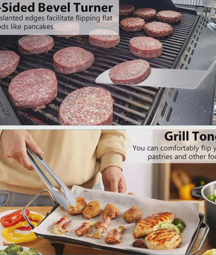 Complete BBQ Grill Accessoires Set met Burger Press & Spatels - 25 Delig