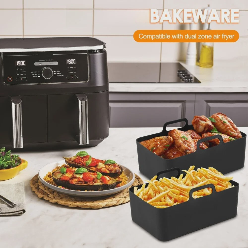 Uitgebreide Airfryer Accessoires Kit voor Dual Zone Airfryers (7.6L-9.5L)