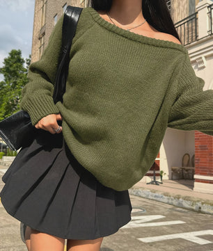 Dames Gebreide Pullover met Ronde Hals - Casual & Veelzijdig