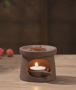 3-in-1 Stoneware Geurbrander & Wax Melt Warmer - Japanse Stijl