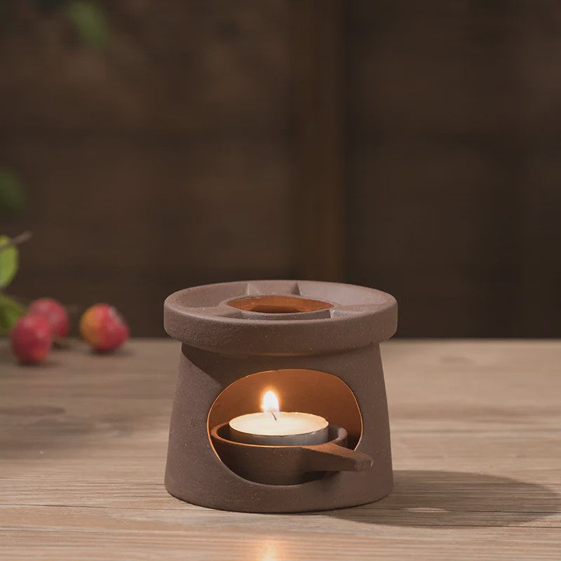 3-in-1 Stoneware Geurbrander & Wax Melt Warmer - Japanse Stijl