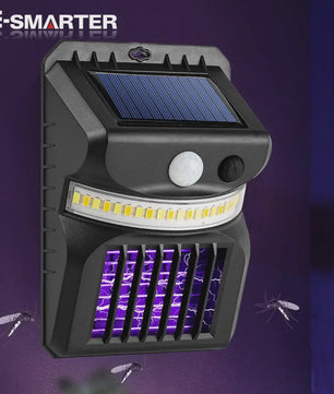 Solar Tuinlamp met Muggenkiller & Bewegingssensor - Waterdicht Buitenlicht