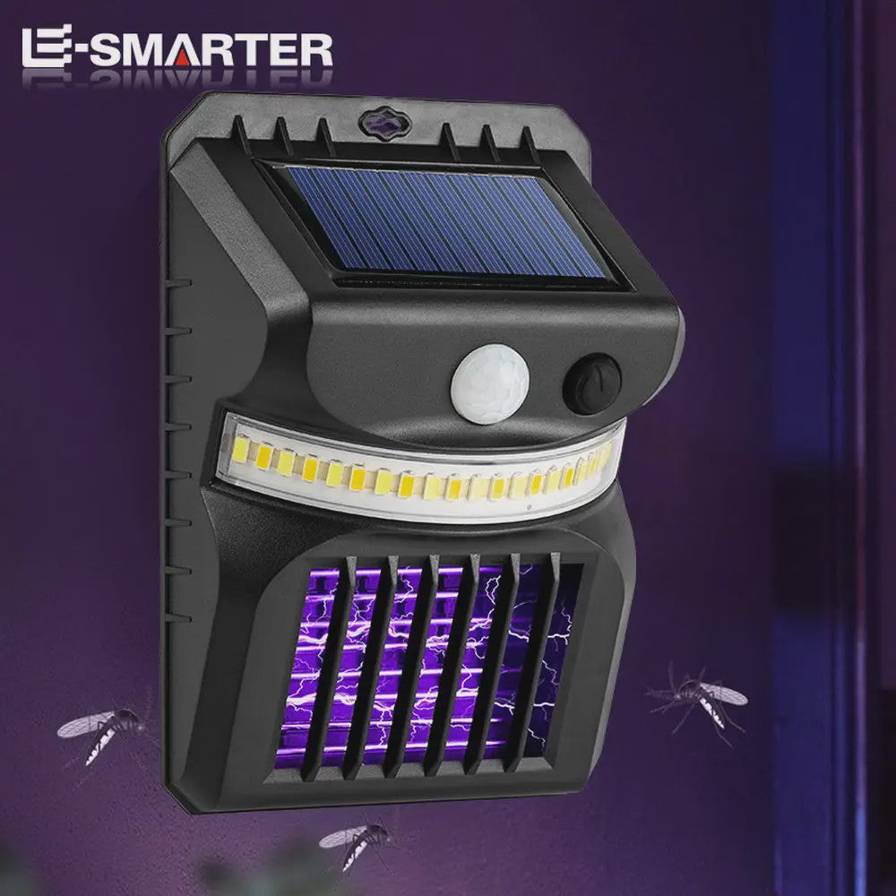 Solar Tuinlamp met Muggenkiller & Bewegingssensor - Waterdicht Buitenlicht