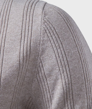 Herentrui Polo Longsleeve Gebreid Faux Cashmere - Casual & Zakelijk