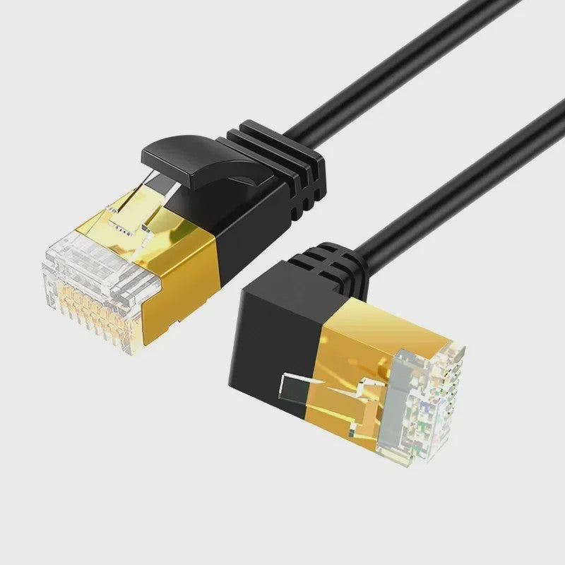 Hoekige CAT7 UTP Ethernet Netwerkkabel (RJ45) - 90 Graden Omhoog/Omlaag/Links/Rechts