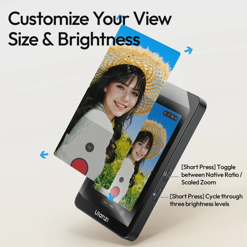 Ulanzi VM1 Vlog Selfie Monitor voor iPhone - Magnetische Ring & Live Streaming