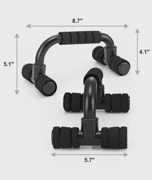 7-delige Home Workout Set: Springtouw, Handknijper, Push-up Bars & Buikroller