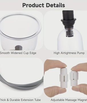 Professionele Cupping Set met 24 Cups, Pomp & Gids - Ontspanning & Massage