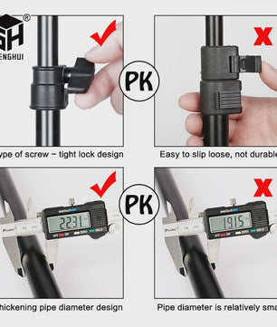 Professionele T-vormige Achtergrond Standaard voor Fotostudio & Video - 200cm Breed