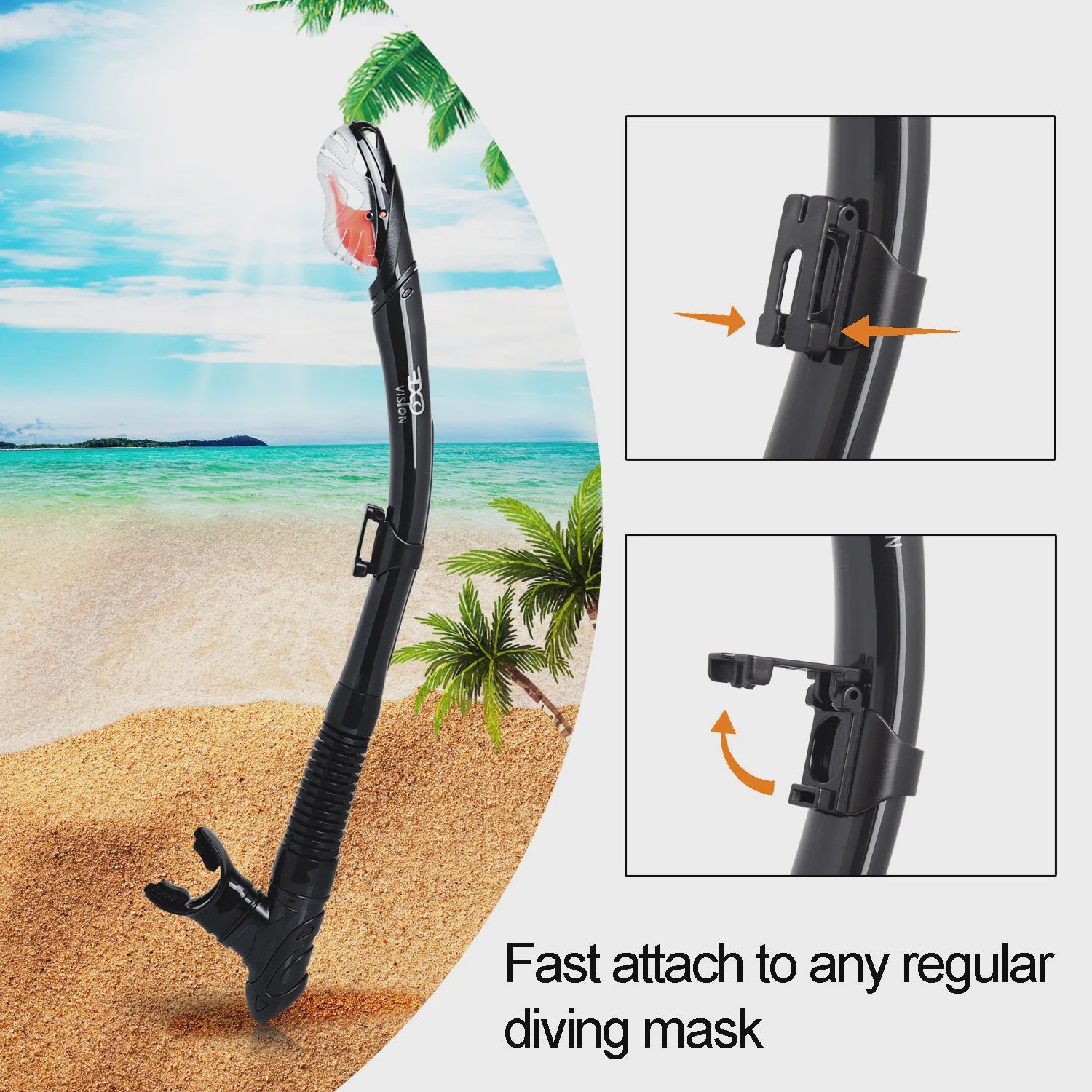 Complete Dry Snorkel Set voor Volwassenen: 3-Raams Anti-Condens Duikmasker met PC Lens en Snorkel