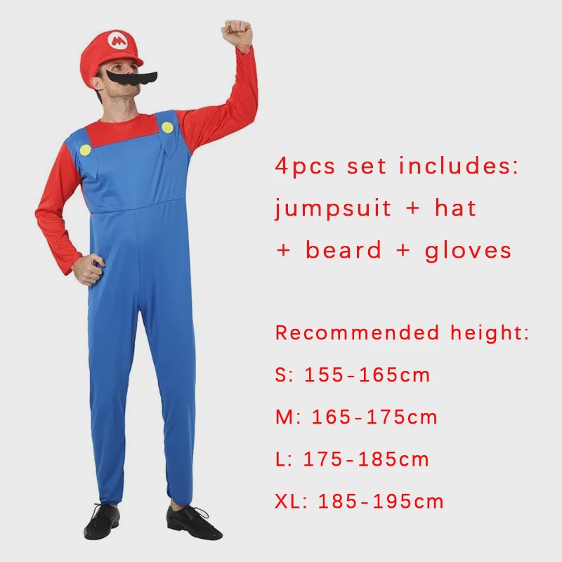 Super Mario & Luigi Cosplay Kostuum voor Volwassenen - Feest & Halloween