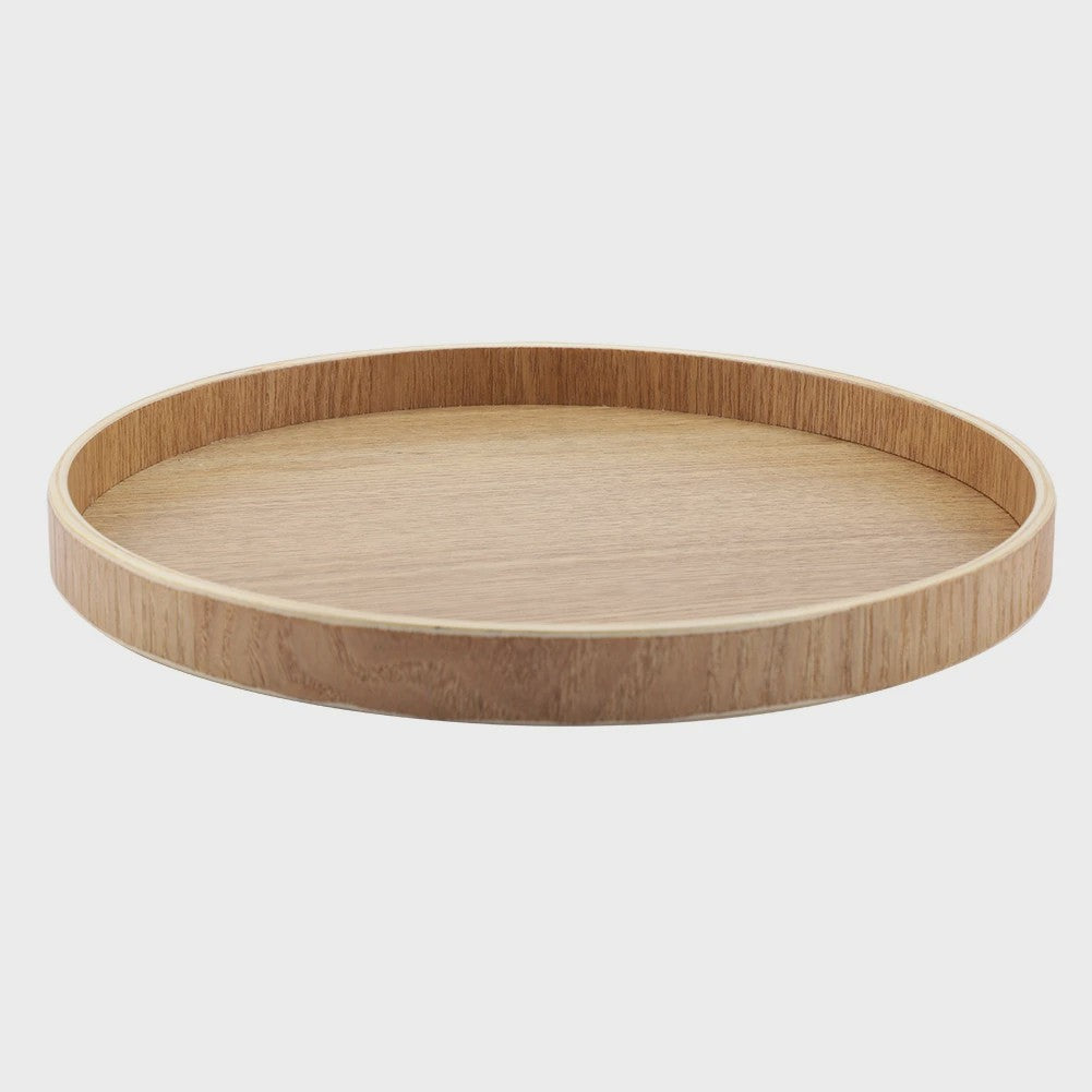 Houten Serveerschaal Rond - Stijlvol voor Thee, Fruit, Snacks & Decoratie