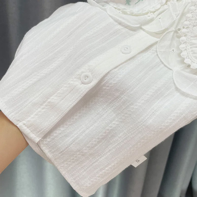 Schattig Geborduurd Prinsessen Blouse Shirt voor Baby Meisjes - Lente & Herfst