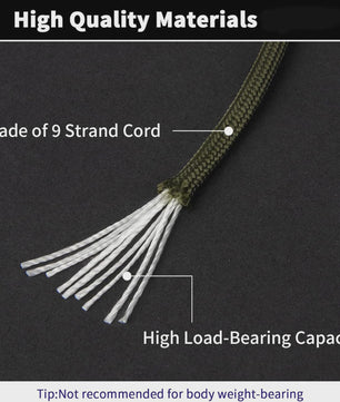 Sterk 650lb Paracord Touw (100m) - 9 Kernen, Militair Tactisch, Outdoor & Survival