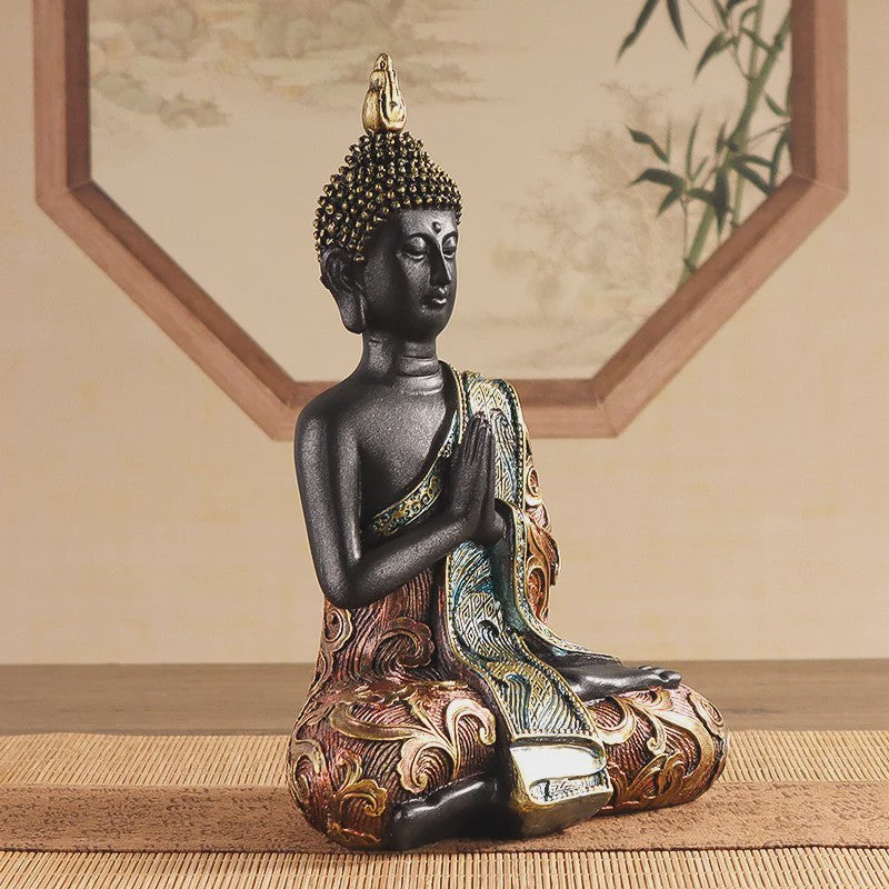 Zittende Boeddha Beeld - Religieus Kunstwerk & Decoratie voor Huis en Kantoor