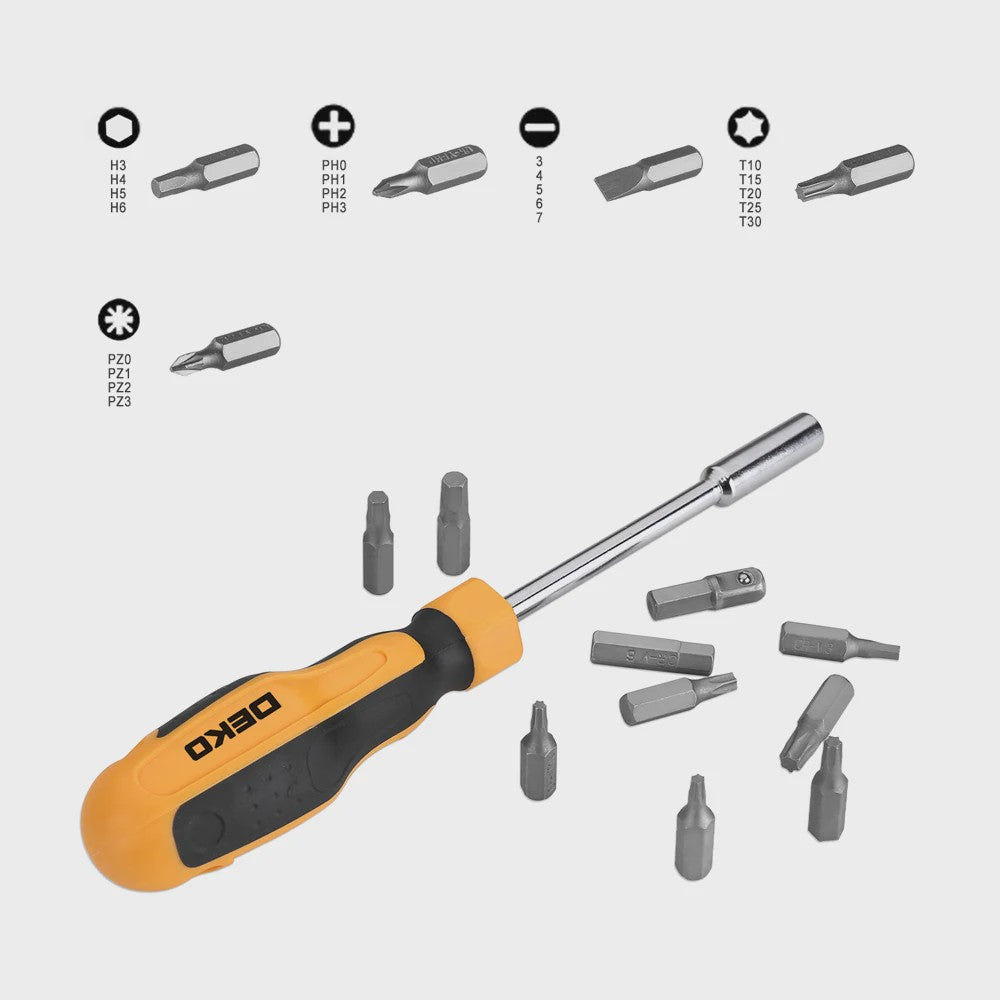 DEKO 62-delige Gereedschapskist: Complete Set voor Huis, Tuin & Auto