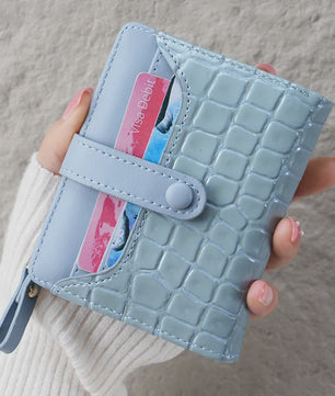 Compacte Portemonnee met Kroko Print - Kaarthouder & Muntportemonnee voor Dames