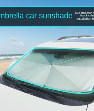 Universeel Auto Voorruit Zonnescherm Paraplu - Opvouwbaar & Compact