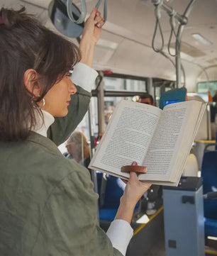 Houten Duim Boekenlegger - Eén Hand Lezen Boeksteun