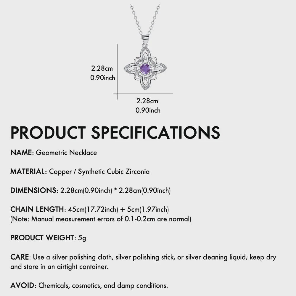 Zilverkleurige Ketting met Zirconia en Keltisch Patroon - Elegant Dames Sieraad