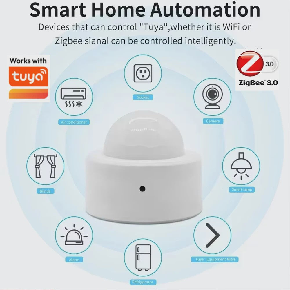 Slimme Zigbee PIR Bewegingsmelder - Mini Infrarood Detector voor Smart Home