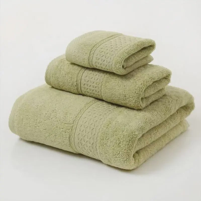 Luxe Katoen Handdoek Set - 3 Delig - Extra Zacht & Zeer Absorberend