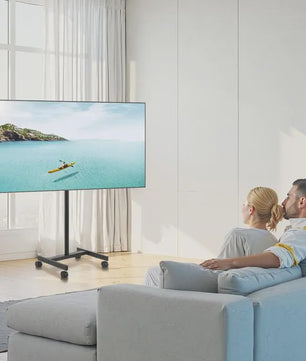 Mobiele TV Standaard op Wielen | 17-55 Inch | 20kg Draagvermogen | VESA 200x200