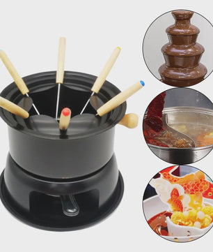 Afneembare Fondueset met 6 Vorken - Voor Chocolade, Kaas & Meer